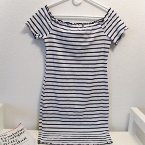 Black & White Striped Summer Dress